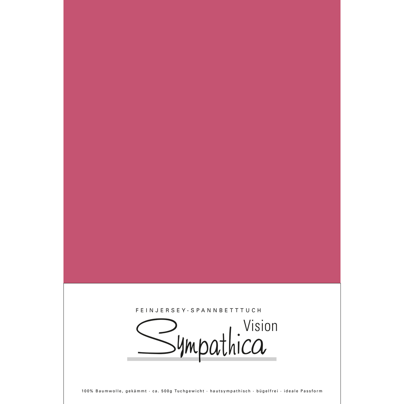 Sympathica Vision Jersey Spannbettlaken altrose